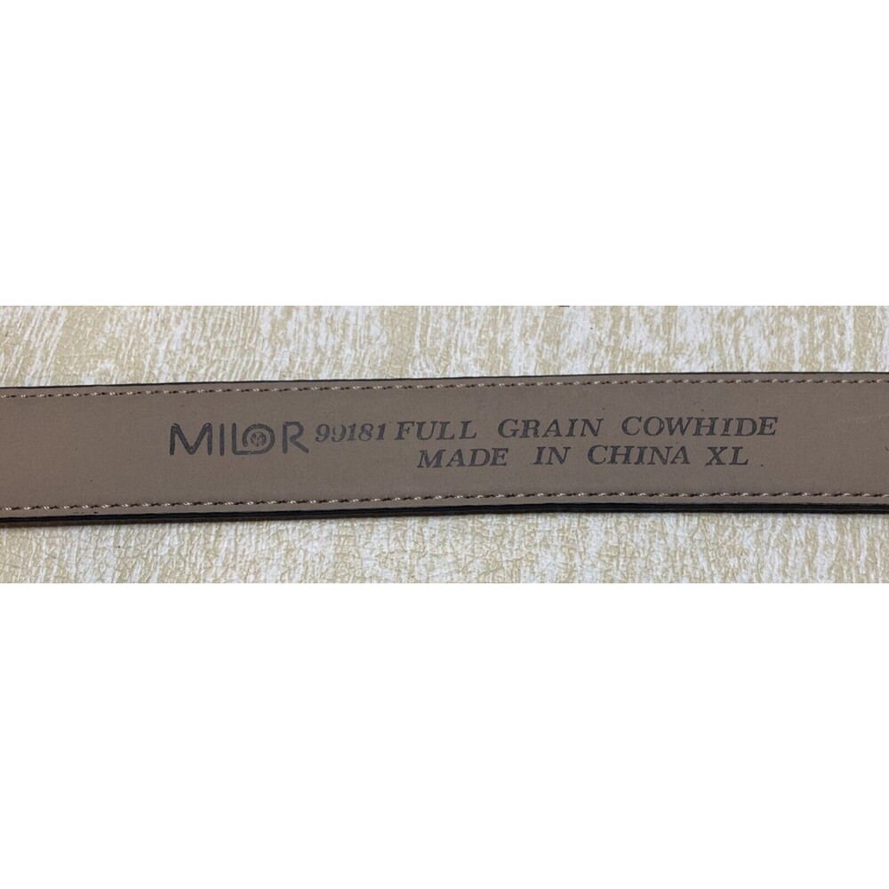 Milor 100% Genuine Full Grain Cowhide Leather Black Belt Size XL
